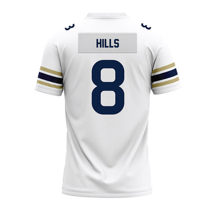 Akron - NCAA Football : Brandon Hills - White Premium Football Jersey-1