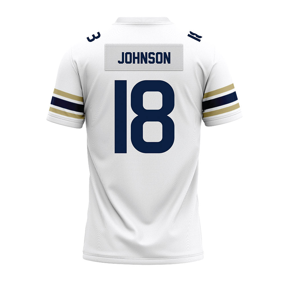 Akron - NCAA Football : DiMarco Johnson - White Premium Football Jersey-1