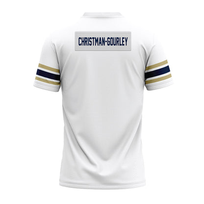 Akron - NCAA Football : Daxton Christman-Gourley - White Premium Football Jersey-1