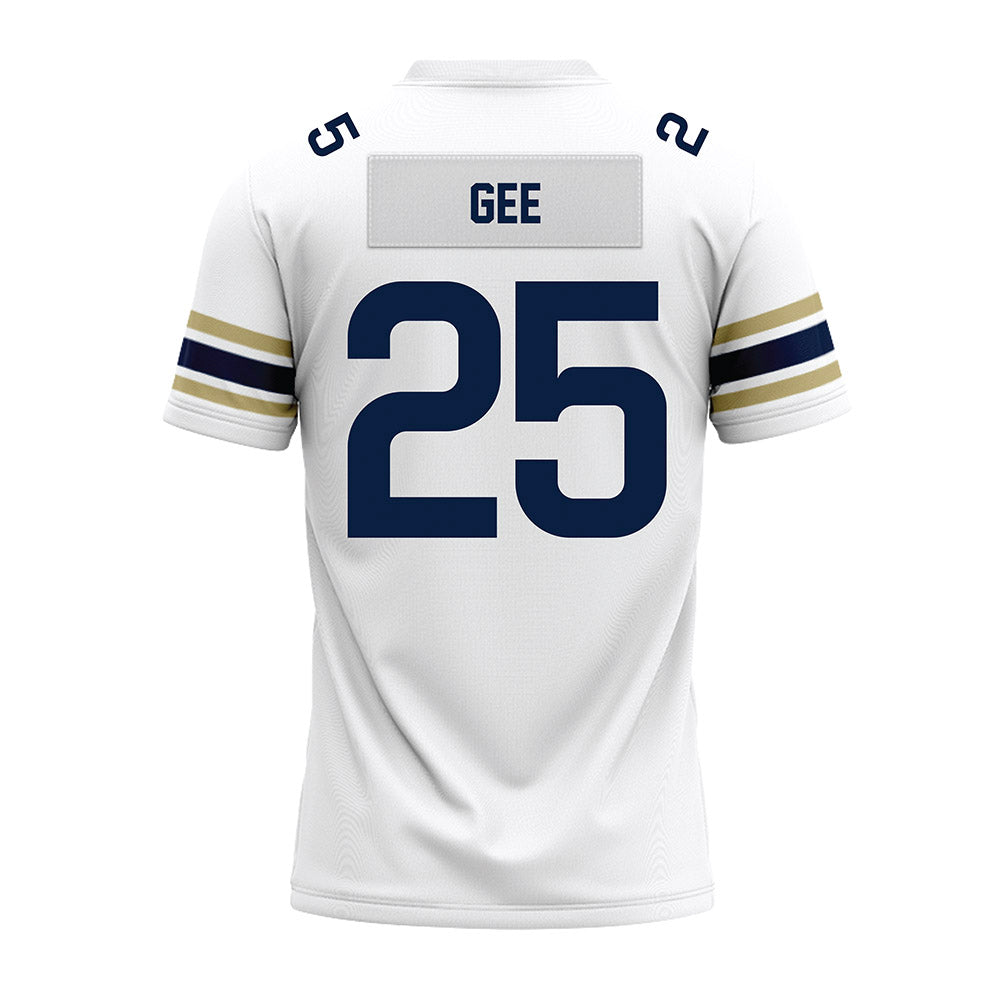 Akron - NCAA Football : Chris Gee - White Premium Football Jersey-1