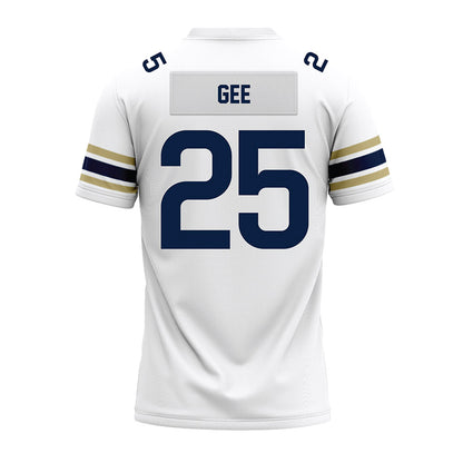 Akron - NCAA Football : Chris Gee - White Premium Football Jersey-1