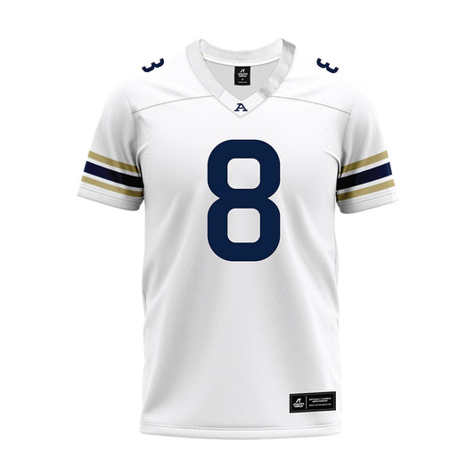 Akron - NCAA Football : Richard Benenge - White Premium Football Jersey-0