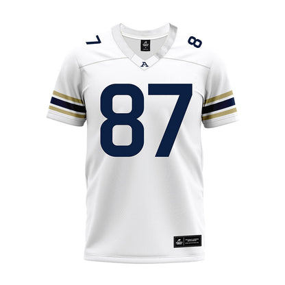 Akron - NCAA Football : Gentz Hilburn - White Premium Football Jersey-0