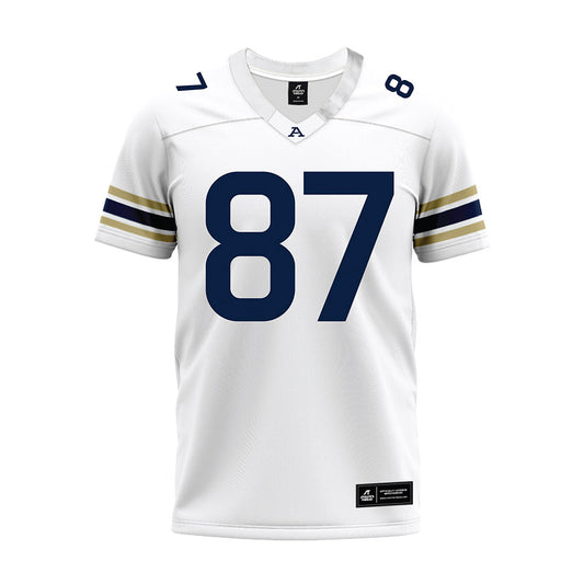 Akron - NCAA Football : Gentz Hilburn - White Premium Football Jersey-0