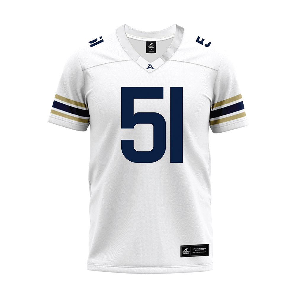 Akron - NCAA Football : Maasai King - White Premium Football Jersey-0