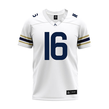 Akron - NCAA Football : Dahvon Frazier - White Premium Football Jersey-0