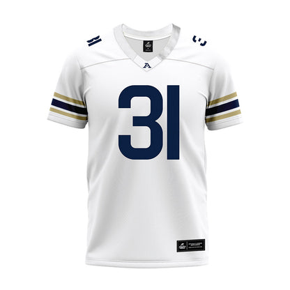 Akron - NCAA Football : Gavin James - White Premium Football Jersey-0