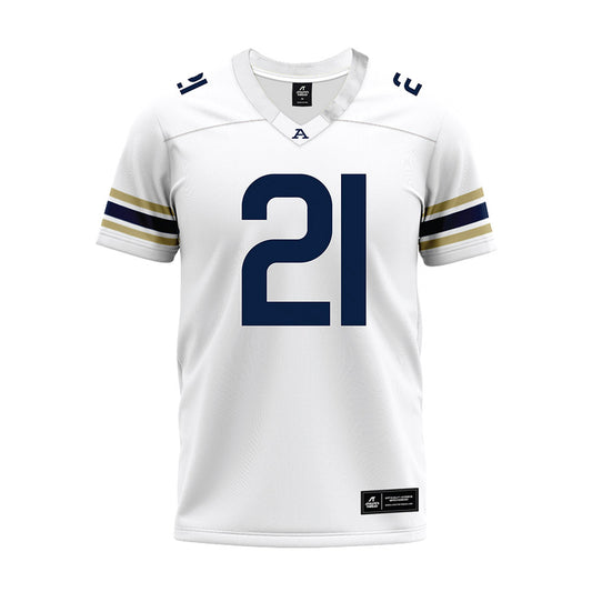 Akron - NCAA Football : Catrell White - White Premium Football Jersey-0