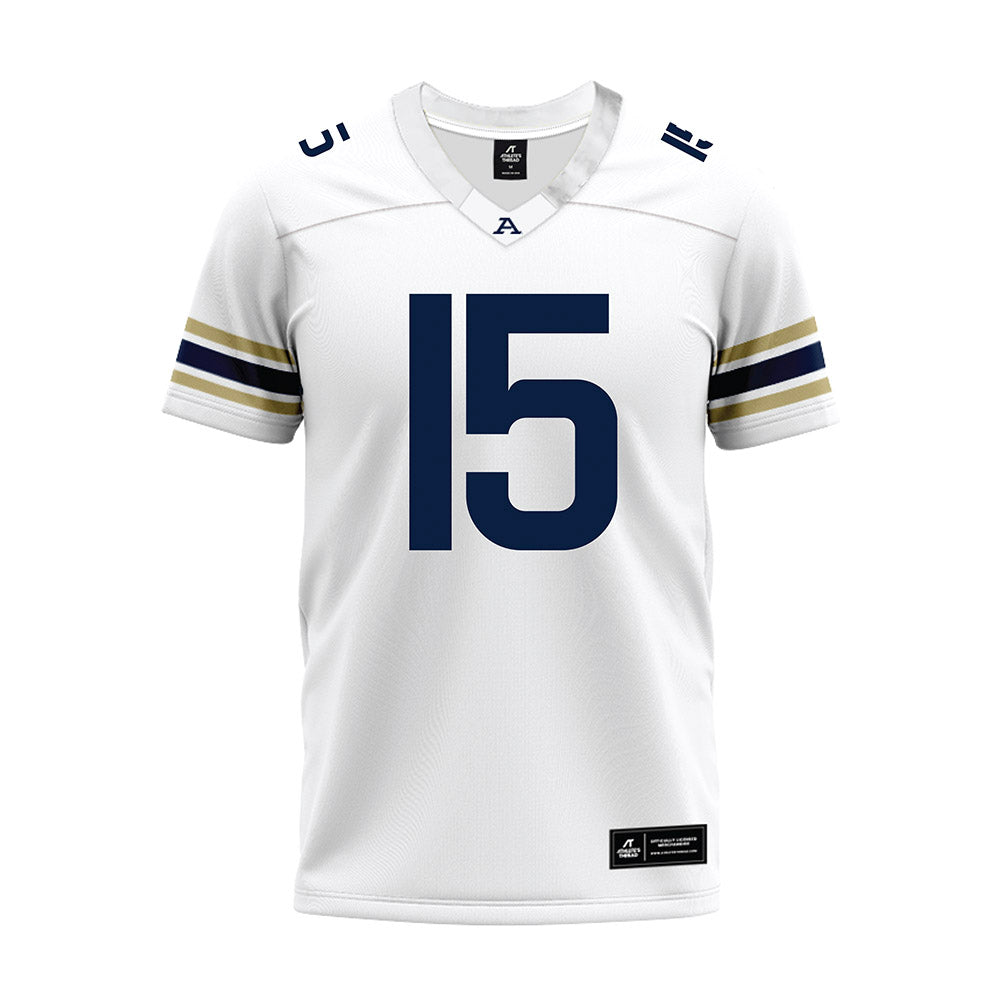 Akron - NCAA Football : Jaborree Riggins - White Premium Football Jersey-0