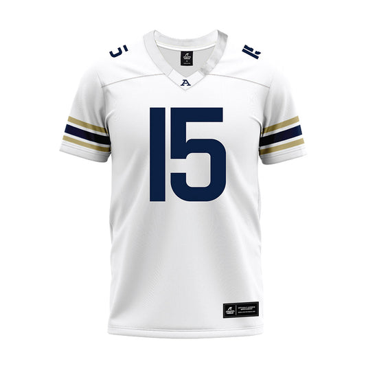 Akron - NCAA Football : Jaborree Riggins - White Premium Football Jersey-0