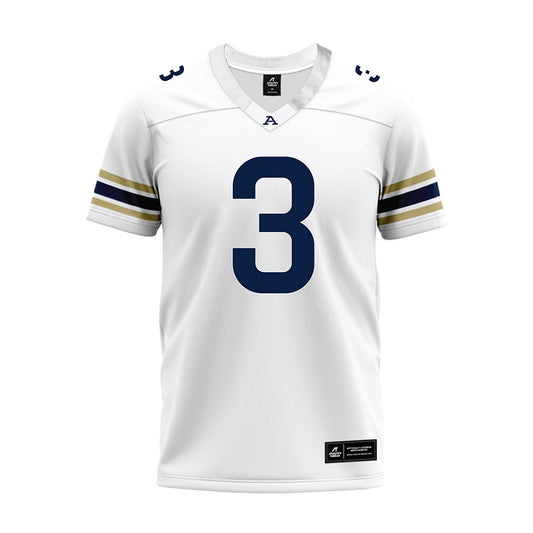 Akron - NCAA Football : Cibastian Broughton - White Premium Football Jersey-0