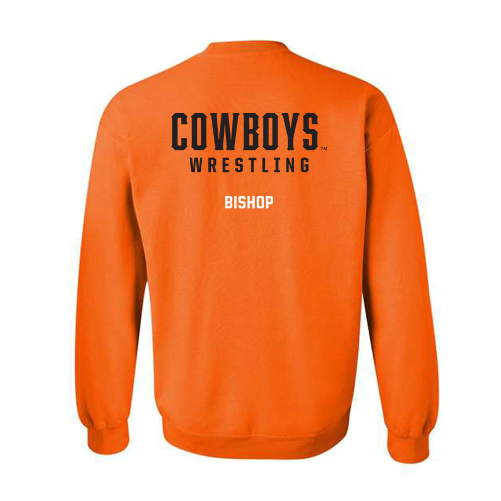 Oklahoma State - NCAA Wrestling : Max Bishop - Classic Shersey Crewneck Sweatshirt-1
