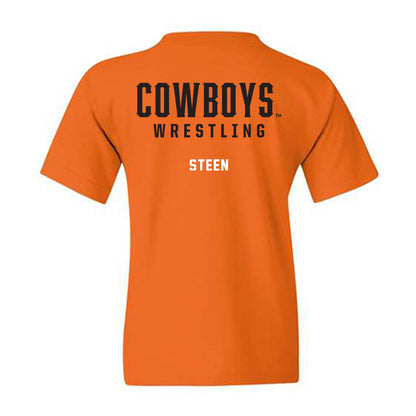 Oklahoma State - NCAA Wrestling : Gary Steen - Classic Shersey Youth T-Shirt-1
