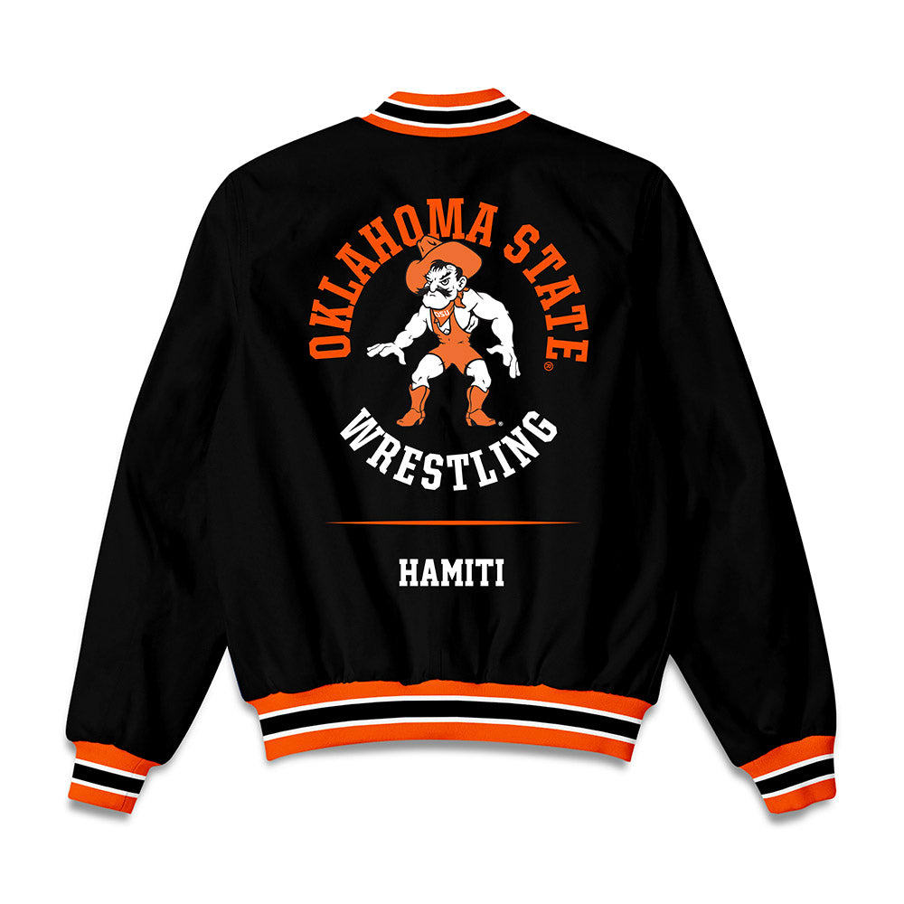 Oklahoma State - NCAA Wrestling : Dean Hamiti - Bomber Jacket-1