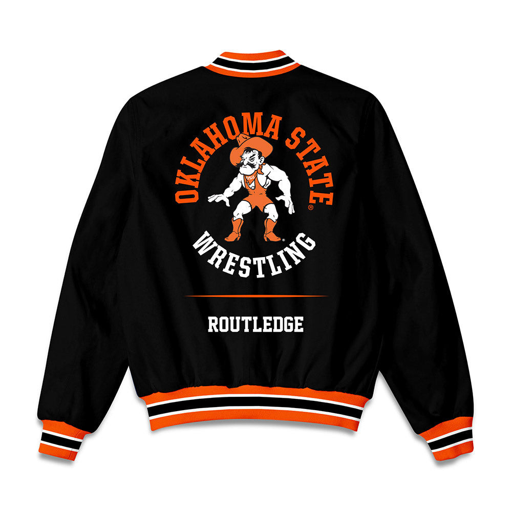 Oklahoma State - NCAA Wrestling : Kody Routledge - Bomber Jacket-1