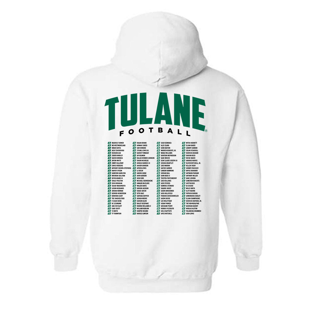 Tulane - NCAA Football : - Roster Hooded Sweatshirt-1