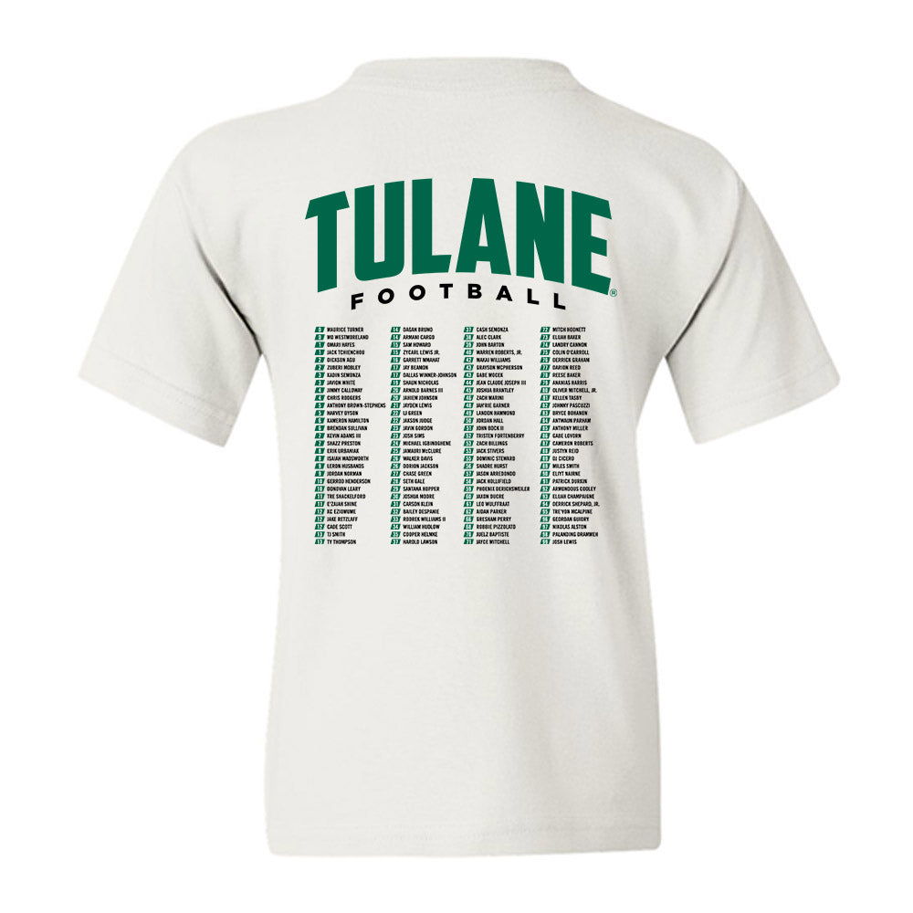 Tulane - NCAA Football : - Roster Youth T-Shirt-1