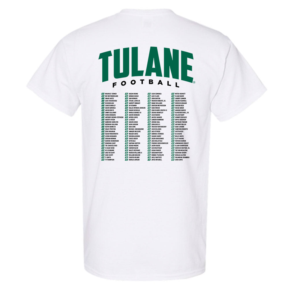 Tulane - NCAA Football : - Roster T-Shirt-1