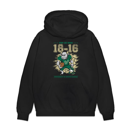 USF - NCAA Football : Thomas Shrader - Graphic Tee Premium Hooded Sweatshirt-0