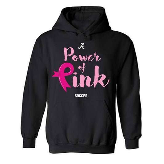 Alabama - NCAA Women's Soccer : Power of Pink Black Hooded Sweatshirt-0