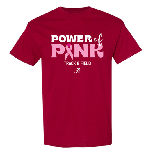 Alabama - NCAA Women's Track & Field : Doris Lemngole - Power of Pink Crimson T-Shirt-0