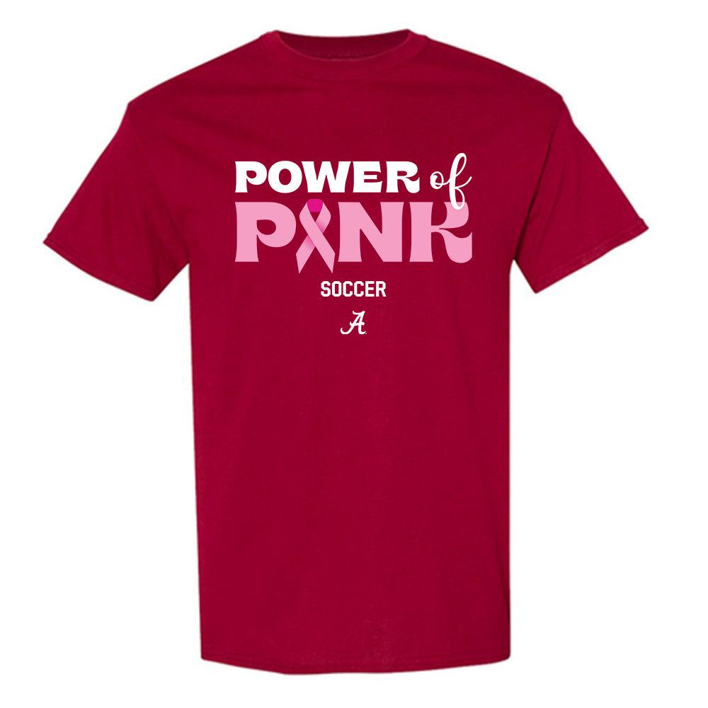 Alabama - NCAA Women's Soccer : Soph Martelli - Power of Pink Crimson T-Shirt-0