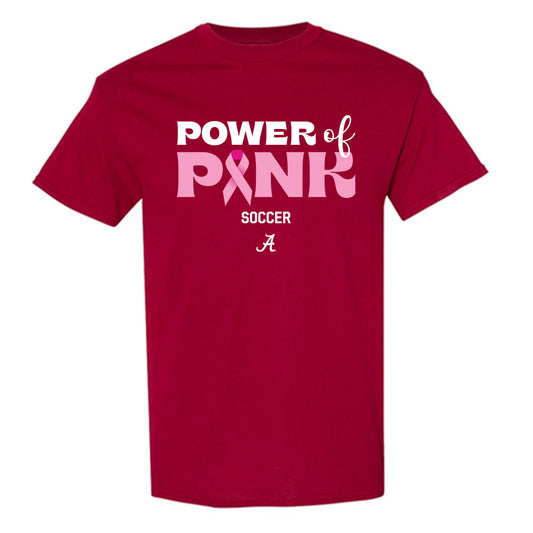 Alabama - NCAA Women's Soccer : Sophia Martelli - Power of Pink Crimson T-Shirt-0