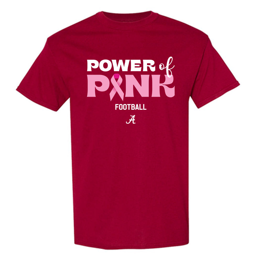 Alabama - NCAA Football : Devan Thompkins - Power of Pink Crimson T-Shirt-0