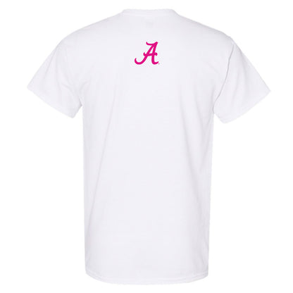 Alabama - NCAA Women's Gymnastics : Power of Pink Alternate White T-Shirt-1