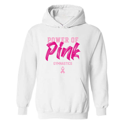 Alabama - NCAA Women's Gymnastics : Power of Pink Alternate White Hooded Sweatshirt-0
