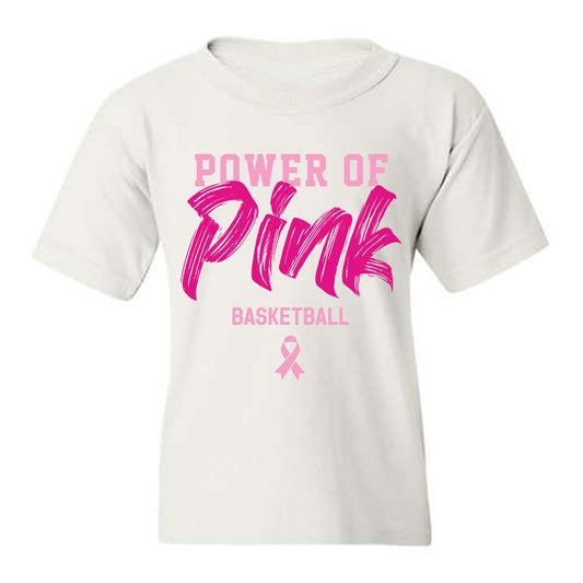 Alabama - NCAA Women's Basketball : Power of Pink Alternate White Youth T-Shirt-0