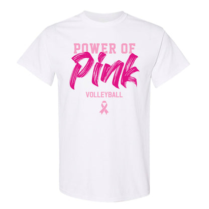 Alabama - NCAA Women's Volleyball : Power of Pink Alternate White T-Shirt-0