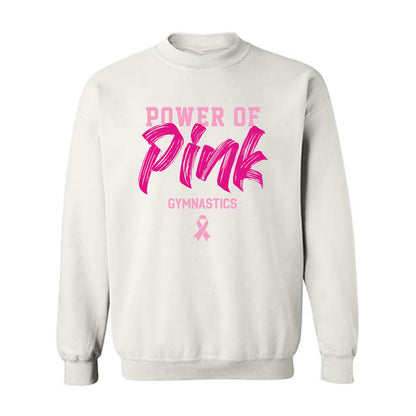 Alabama - NCAA Women's Gymnastics : Power of Pink Alternate White Crewneck Sweatshirt-0