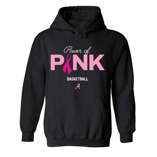 Alabama - NCAA Women's Basketball : Power of Pink Alternate Black Hooded Sweatshirt-0