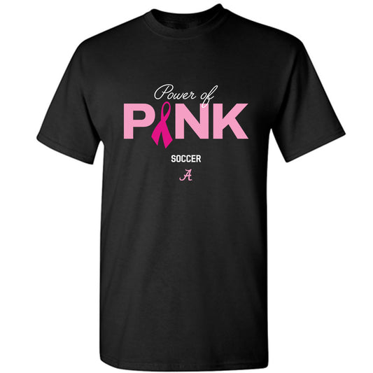 Alabama - NCAA Women's Soccer : Power of Pink Alternate Black T-Shirt-0