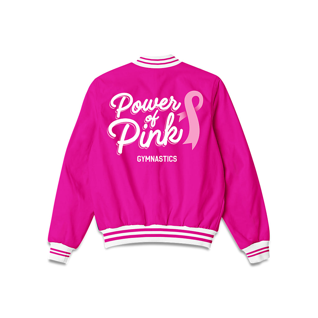 Alabama - NCAA Women's Gymnastics : Power of Pink Neon Pink Bomber Jacket-1