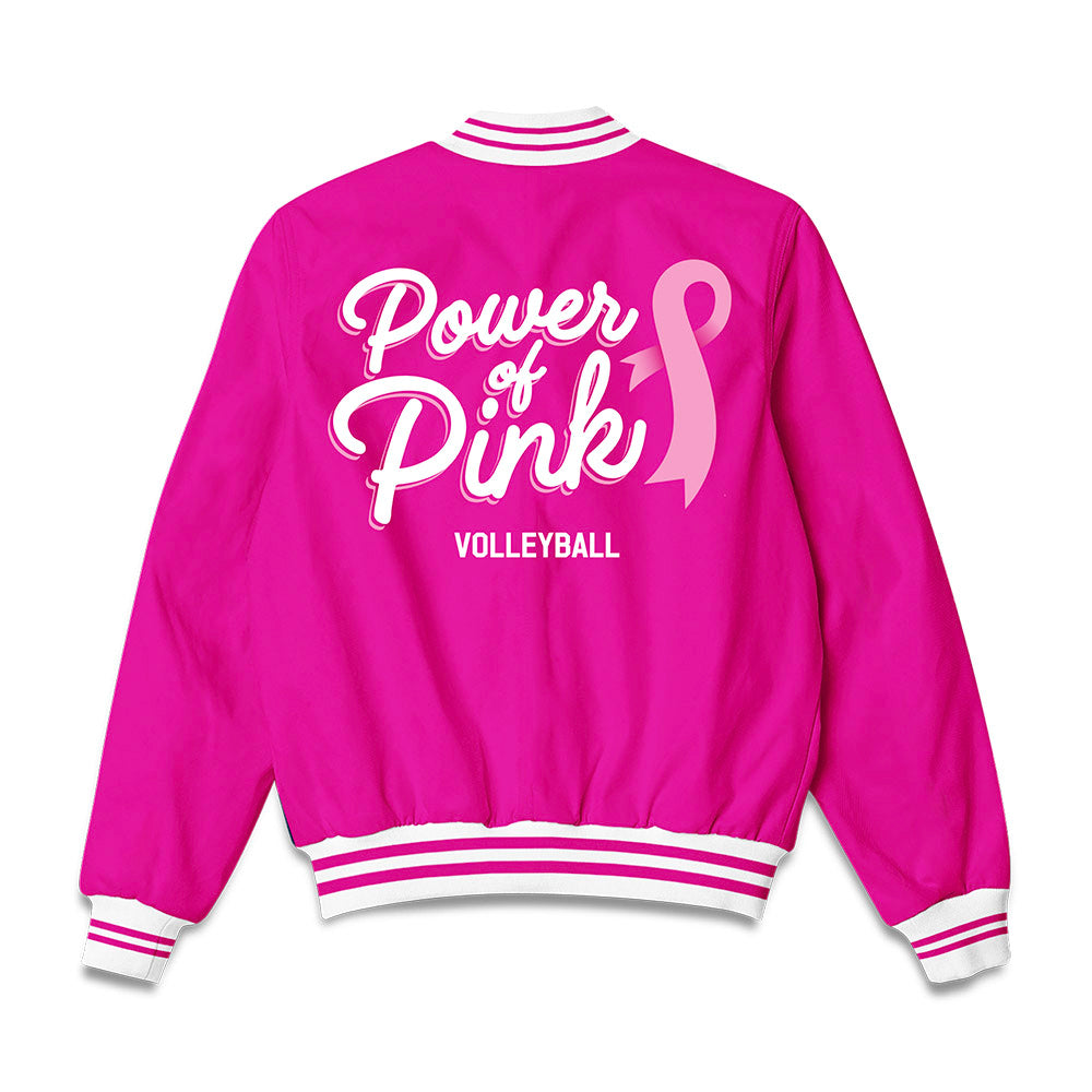 Alabama - NCAA Women's Volleyball : Power of Pink Neon Pink Bomber Jacket-1
