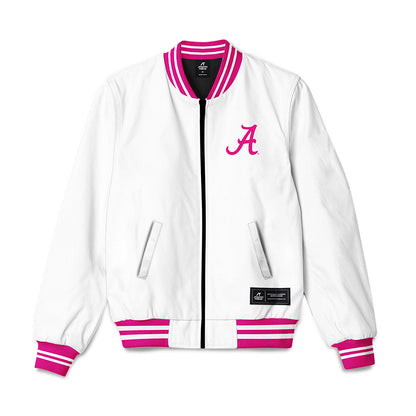 Alabama - NCAA Women's Soccer : Power of Pink White Bomber Jacket-0