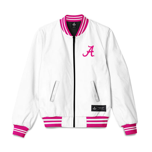 Alabama - NCAA Women's Soccer : Power of Pink White Bomber Jacket-0