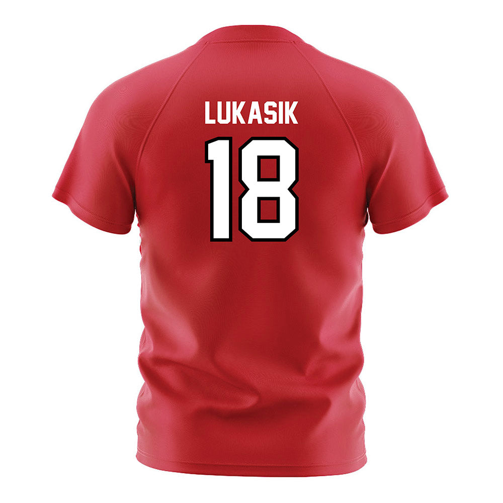 Fairfield - NCAA Women's Soccer : Kayleigh Lukasik - Red Soccer Jersey-1