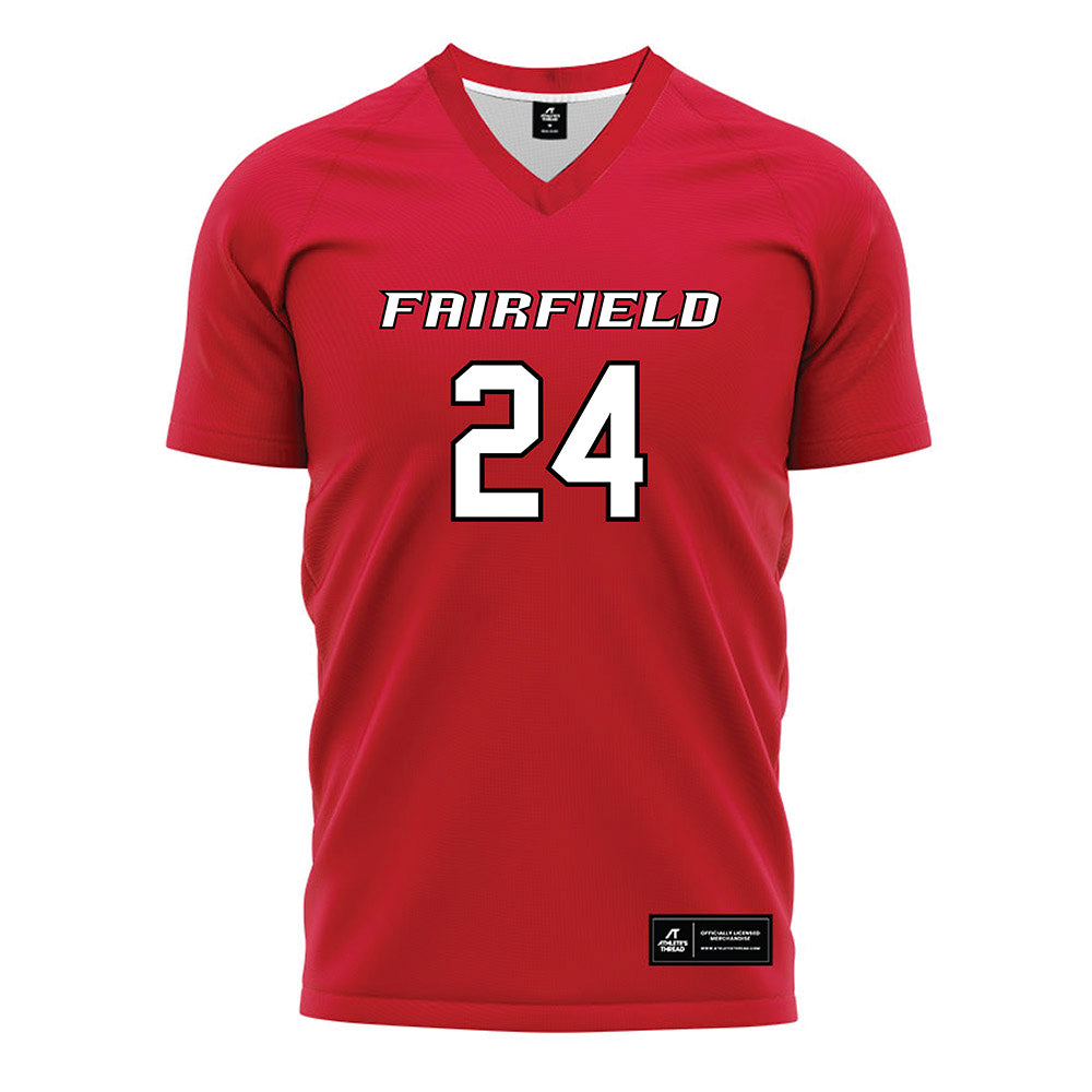 Fairfield - NCAA Women's Soccer : Krista Tehan - Red Soccer Jersey-0