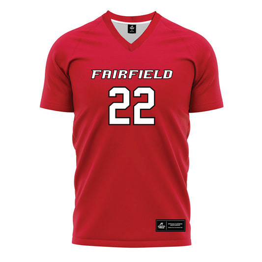 Fairfield - NCAA Women's Soccer : Hanah Silva - Red Soccer Jersey-0