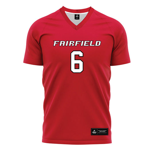 Fairfield - NCAA Women's Soccer : Taylor deVos - Red Soccer Jersey-0