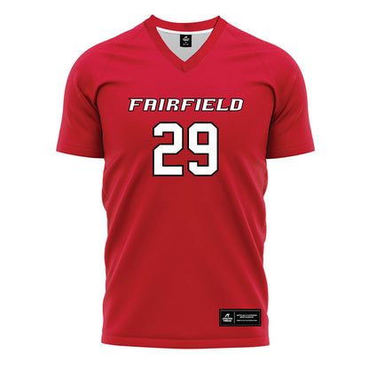 Fairfield - NCAA Women's Soccer : Riley Roycroft - Red Soccer Jersey-0