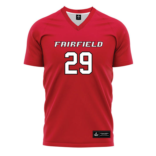 Fairfield - NCAA Women's Soccer : Riley Roycroft - Red Soccer Jersey-0