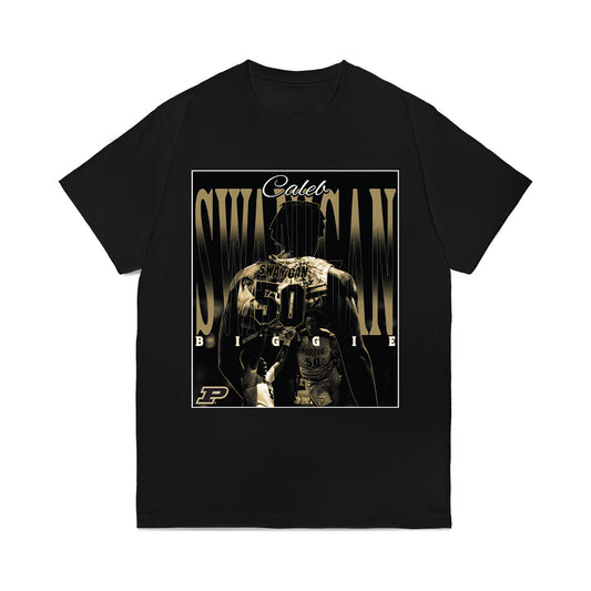Purdue - NCAA Men's Basketball Legends : Caleb Swanigan - Collage Comfort Colors T-Shirt-0