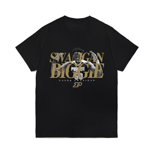 Purdue - NCAA Men's Basketball Legends : Caleb Swanigan - Graphic Tee Comfort Colors T-Shirt-0