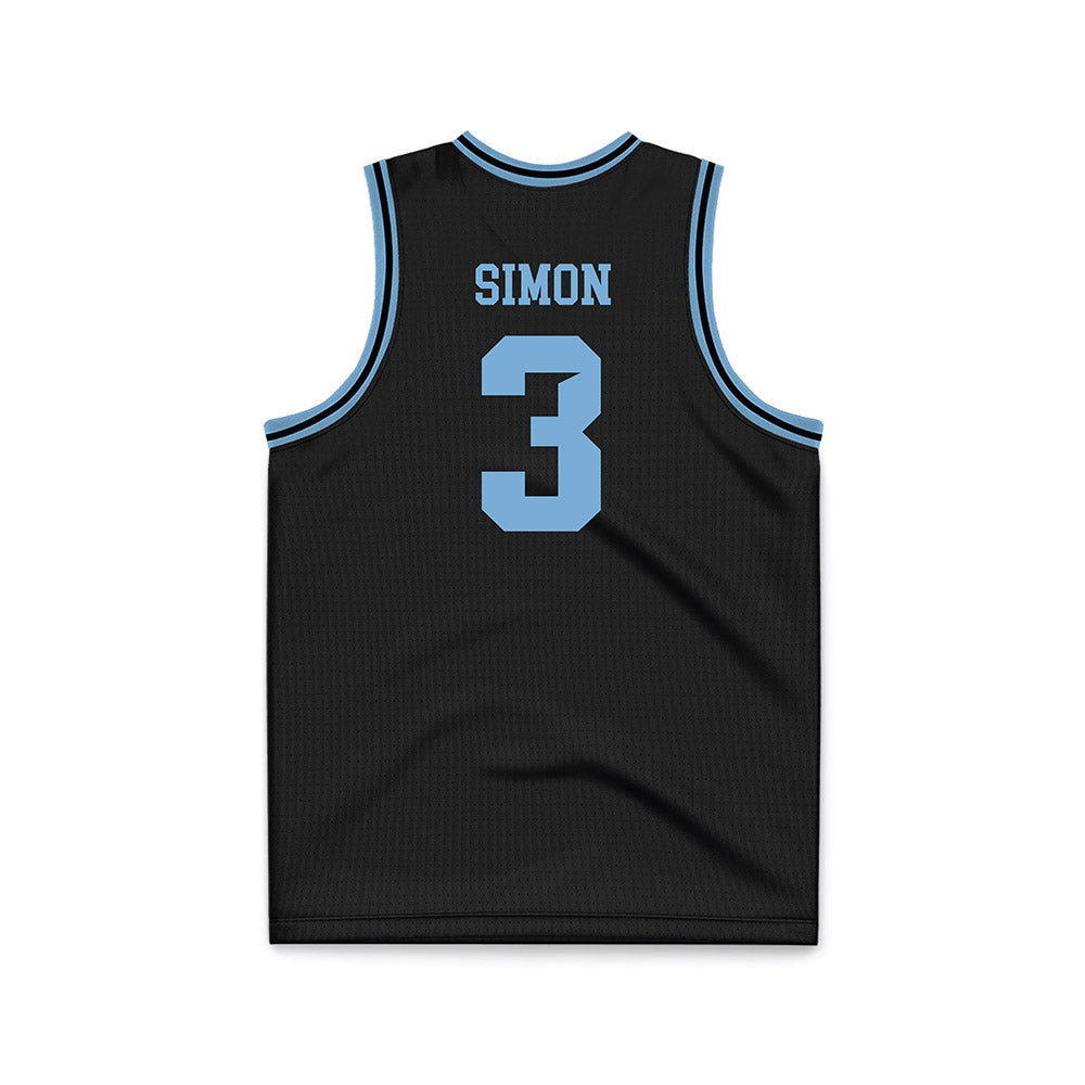 Dayton - NCAA Men's Basketball : Jaiun Simon - Black Basketball Jersey-1