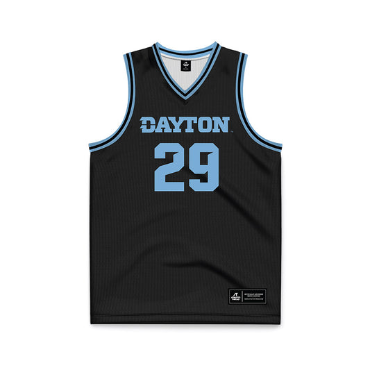 Dayton - NCAA Men's Basketball : Amael LEtang - Black Basketball Jersey-0
