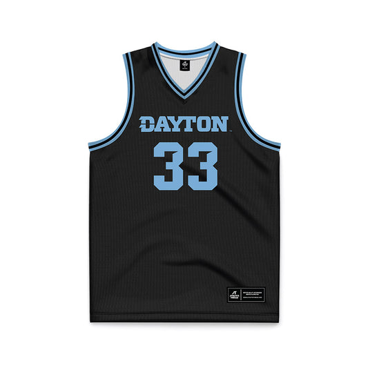 Dayton - NCAA Men's Basketball : Makai Grant - Black Basketball Jersey-0